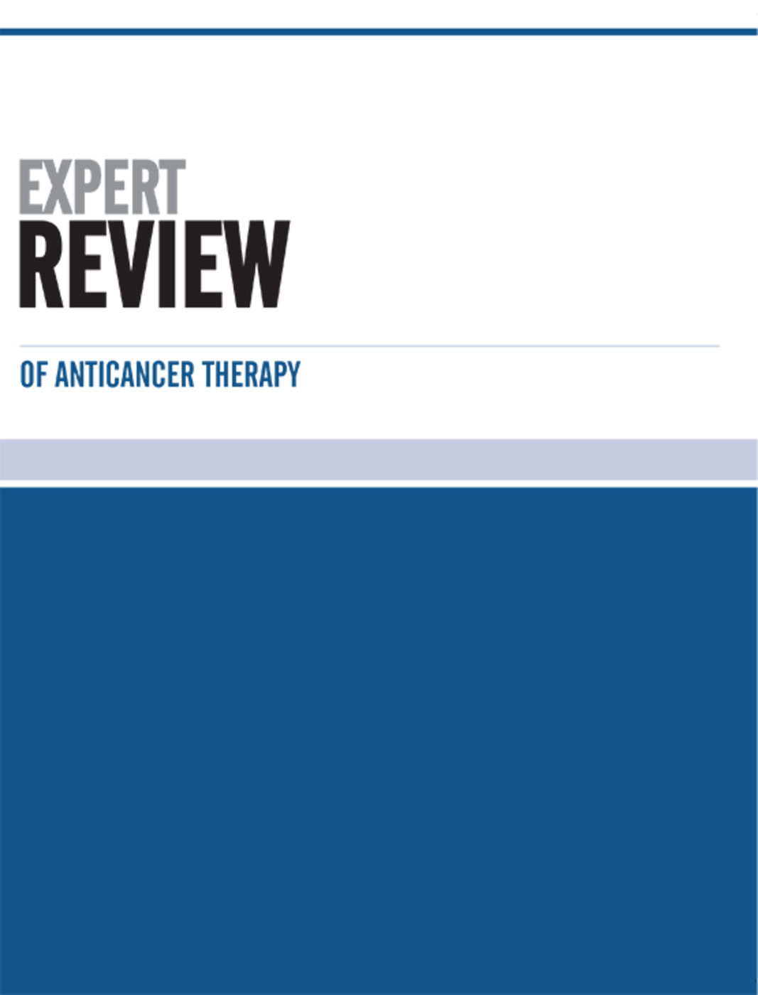 Expert Review of Anticancer Therapy journal