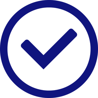 Blue check icon
