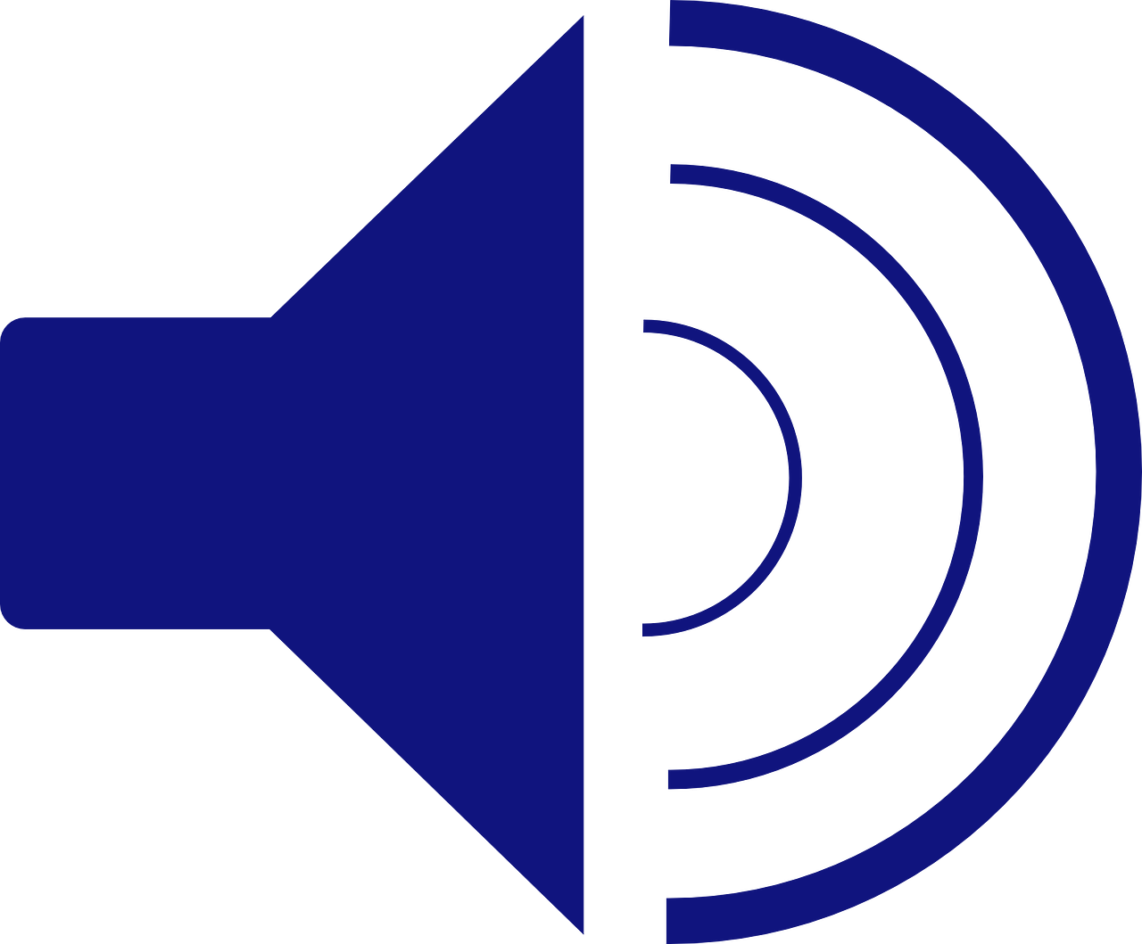 Blue speaker icon