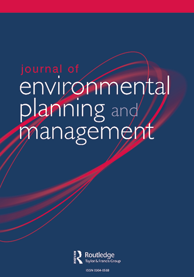 Journal of Environmental Planning and Management cover