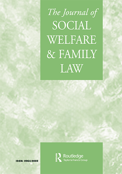 Journal of Social Welfare and Family Law cover