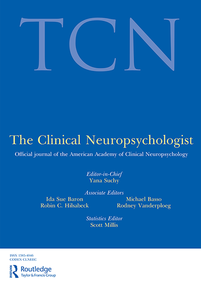 The Clinical Neuropsychologist cover