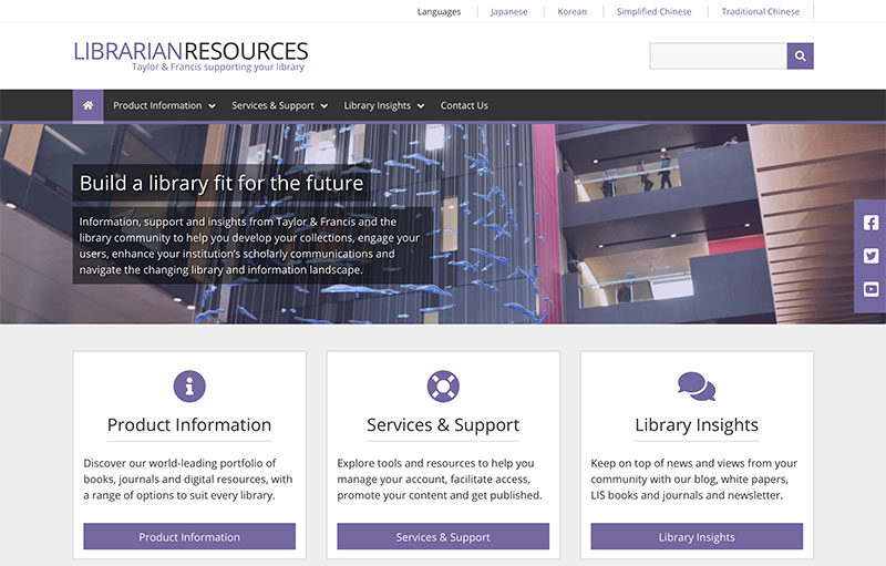 Librarian Resources By Taylor and Francis