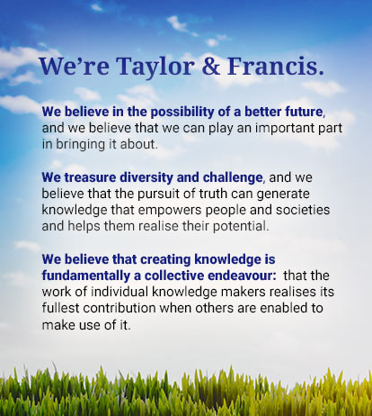 We're Taylor and Francis