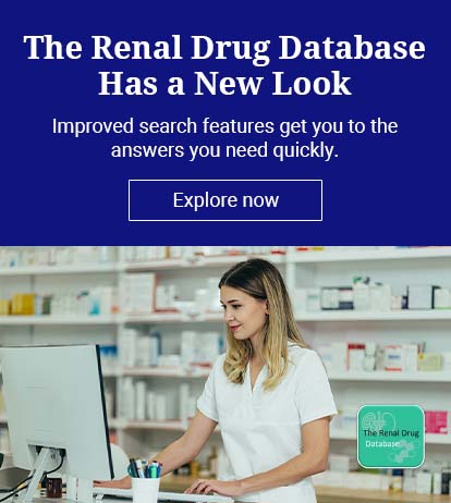The Renal Drug Database Has a New Look